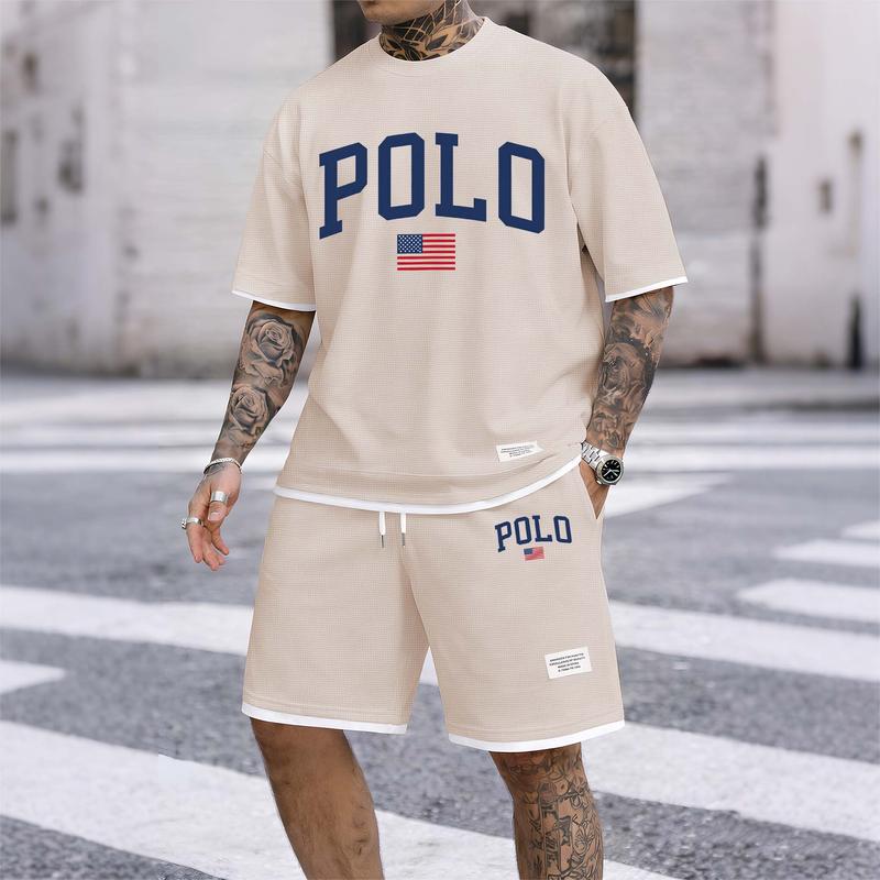 Polo Graphic Tee & Shorts Set — Clearance Sale