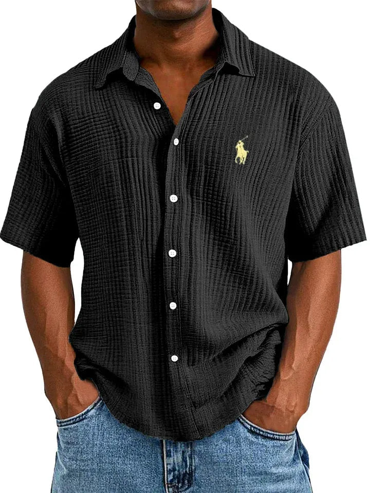 Breezy Cotton Camp Shirt — Clearance Sale