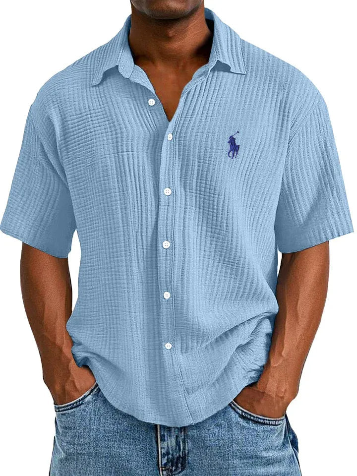 Breezy Cotton Camp Shirt — Clearance Sale
