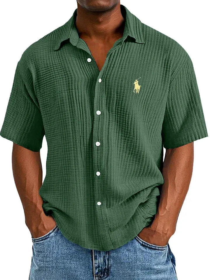 Breezy Cotton Camp Shirt — Clearance Sale