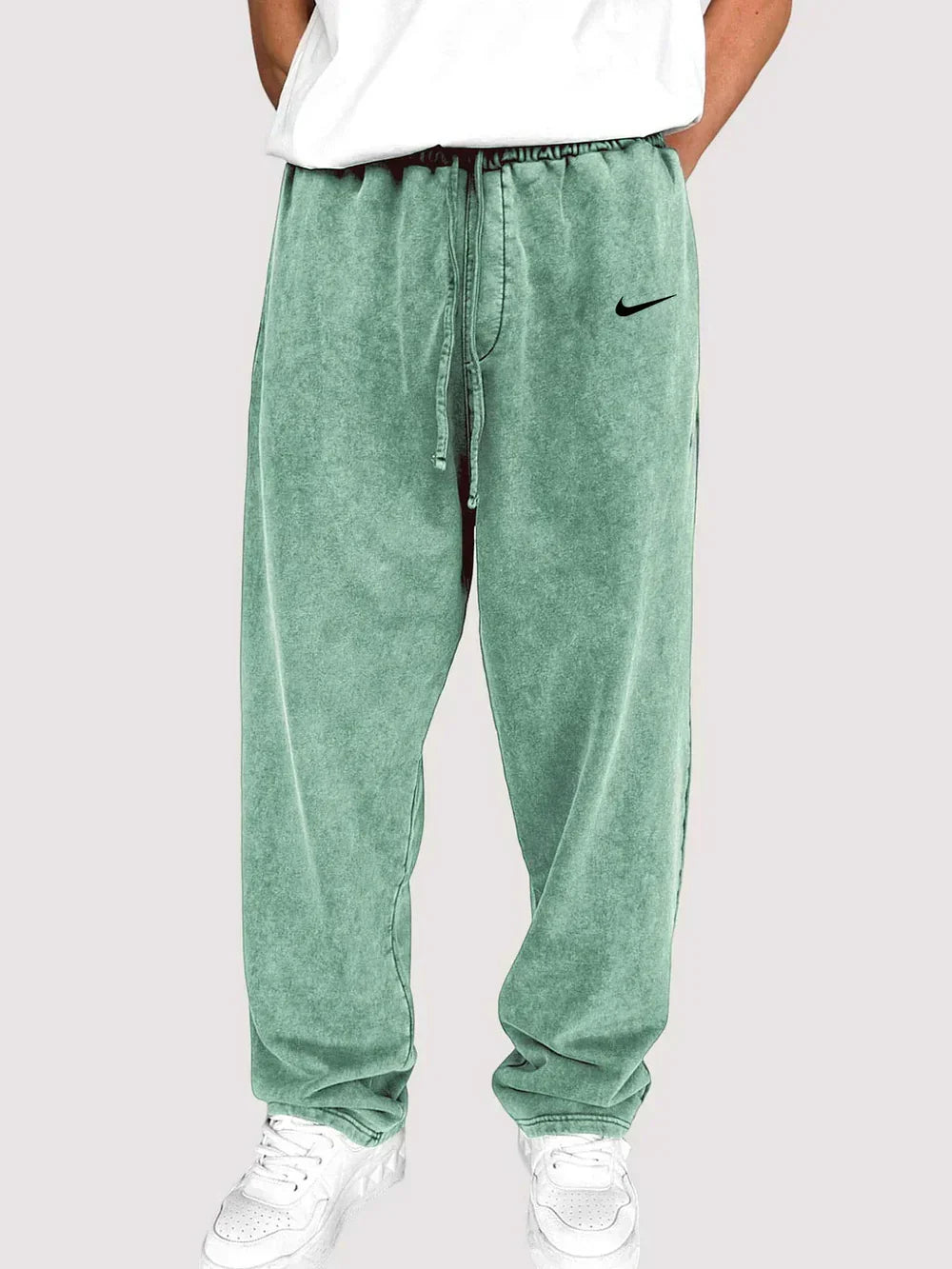 NK - Men's Distressed Cotton Relaxed Lounge Pants