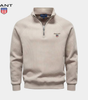 GANT™ Fleece-Lined Ribbed Half-Zip Sweater
