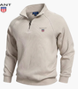 GANT™ Fleece-Lined Ribbed Half-Zip Sweater