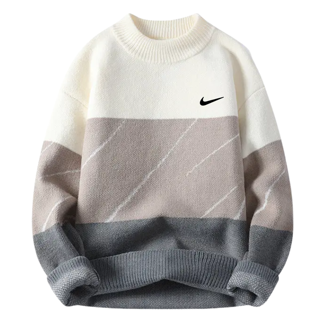 Men’s Urban Color Panel Crew Sweater