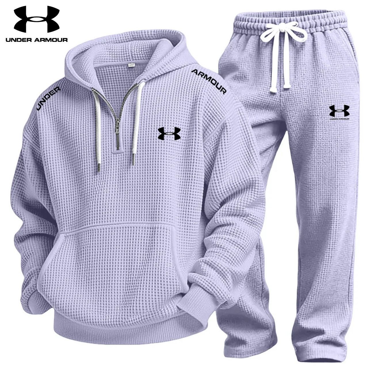 Waffle-Knit Performance Hoodie Jogger Set || Clearance Sale