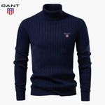 GANT Premium Ribbed Polo Sweater