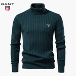 GANT Premium Ribbed Polo Sweater