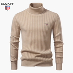 GANT Premium Ribbed Polo Sweater
