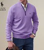 Knitted Half-Zip Sweater || Clearance Sale