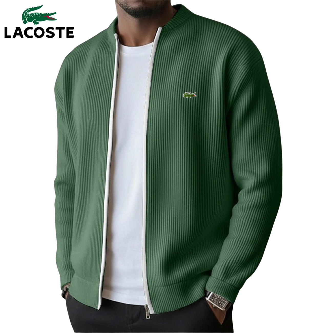 2026 Men's Ribbed Zip-Up Sweater - Clearance Sale