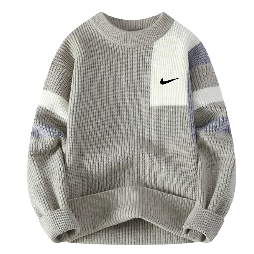 Men’s Contemporary Pattern Crew Sweater