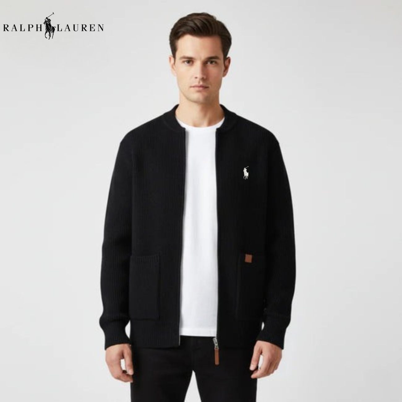 Zipped Knit Cardigan || CLEARANCE PRICE