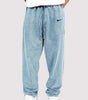 Distressed Cotton Relaxed Men's Lounge Pants