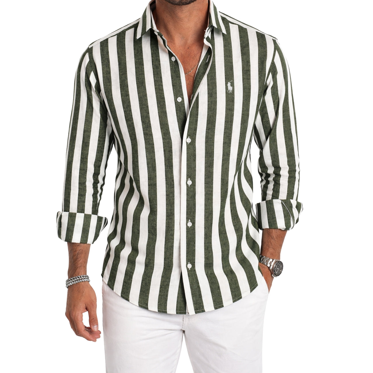 Soft Striped Casual Shirt — LIQUIDATION PRICE