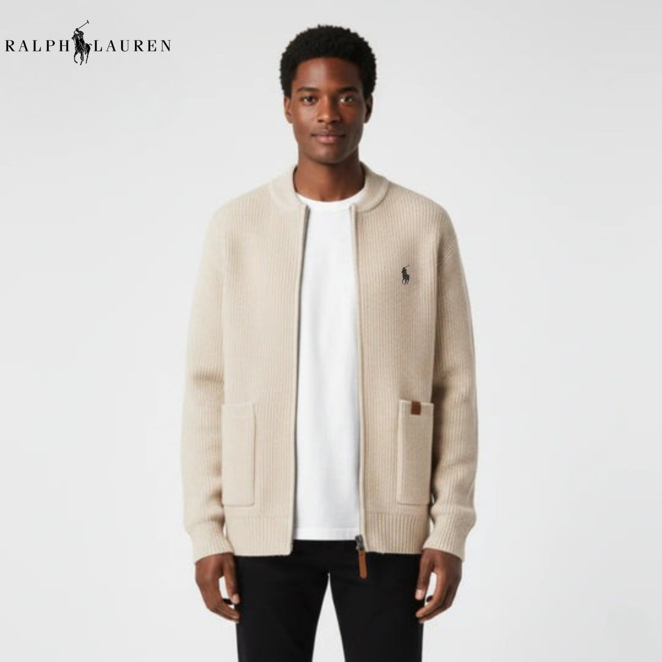 Zipped Knit Cardigan || CLEARANCE PRICE