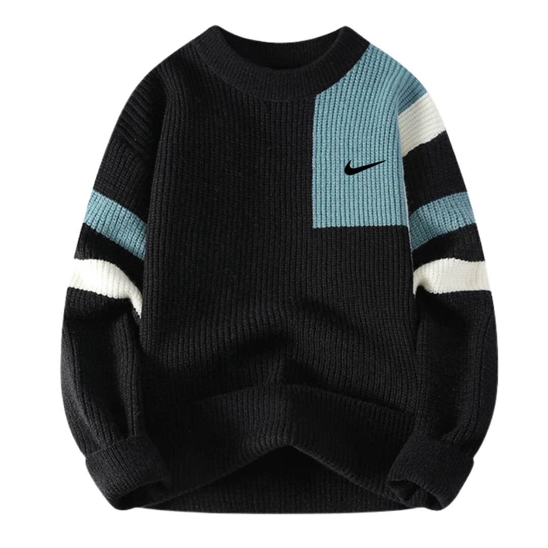 Men’s Contemporary Pattern Crew Sweater