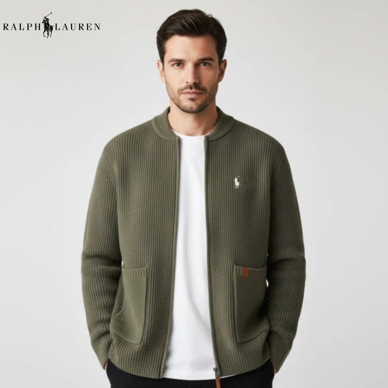 Zipped Knit Cardigan || CLEARANCE PRICE