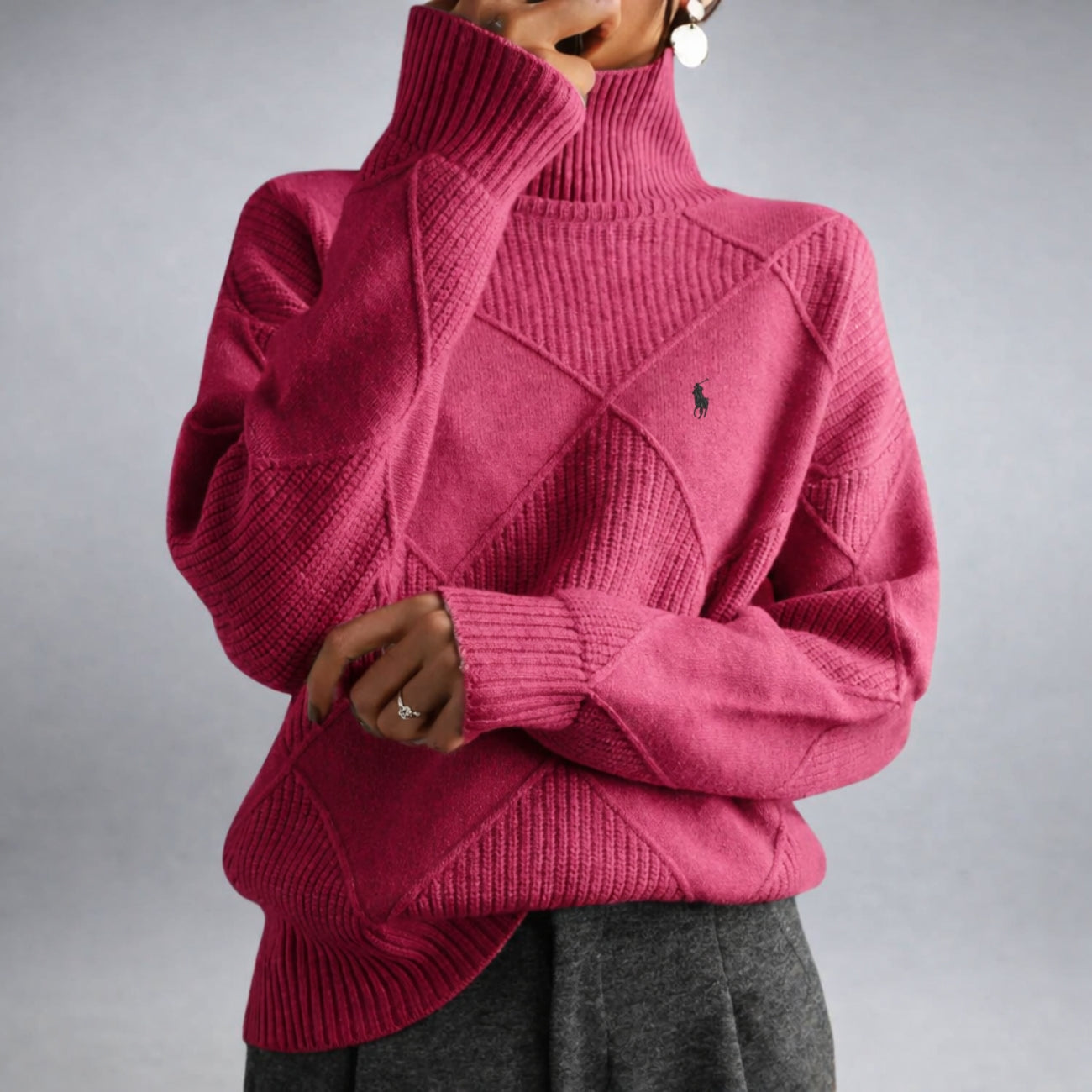 Premium Ribbed Turtleneck - End-of-Line Sale