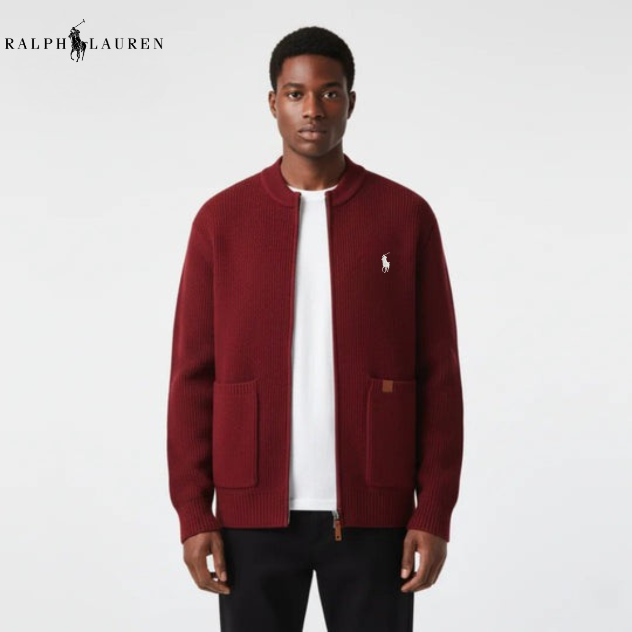 Zipped Knit Cardigan || CLEARANCE PRICE