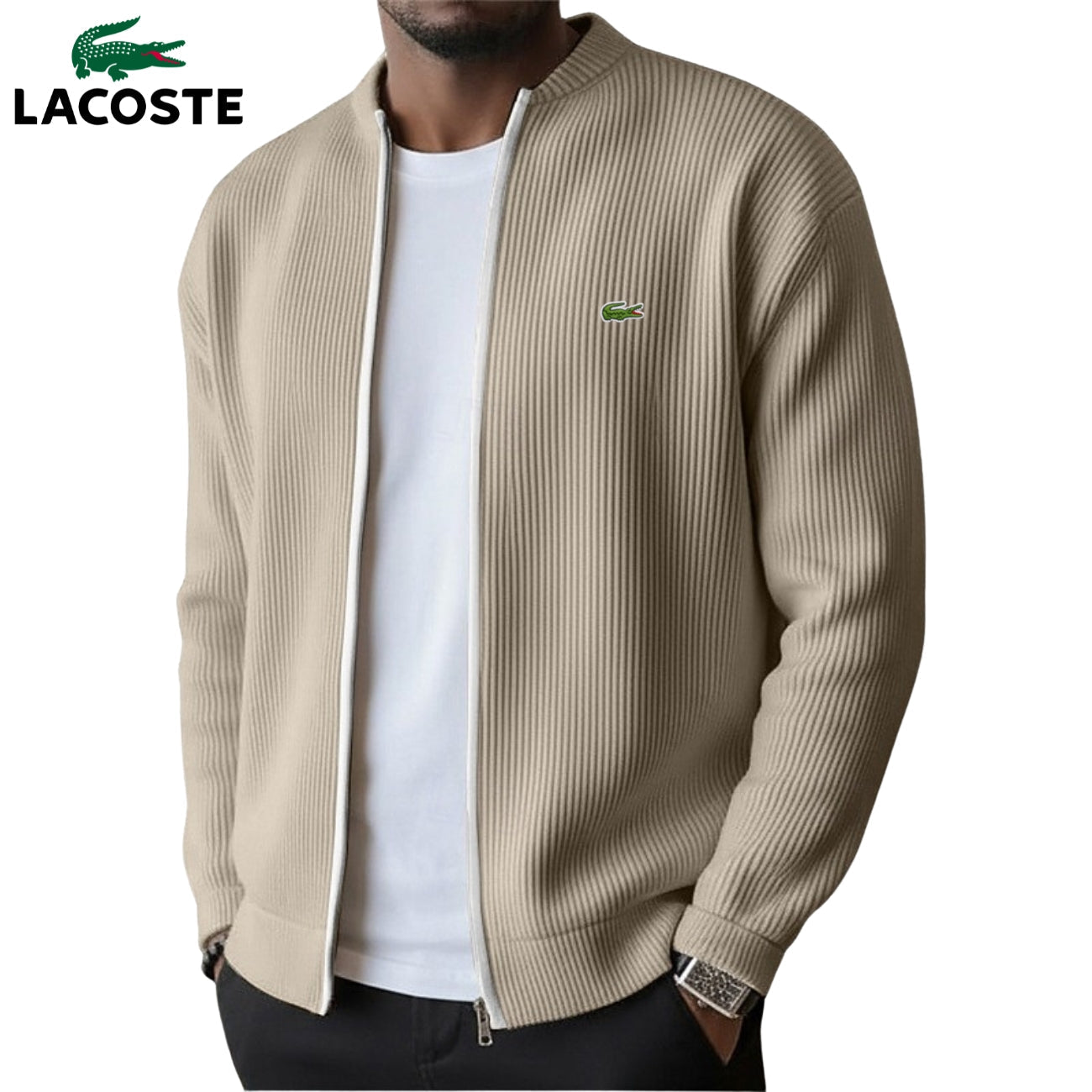 2026 Men's Ribbed Zip-Up Sweater - Clearance Sale