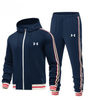 Striped Hooded Tracksuit Set