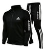Striped Zip-Up Cargo Tracksuit Set