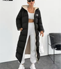 Long Puffer Coat with Hood and Sherpa Lining || CLEARANCE PRICE