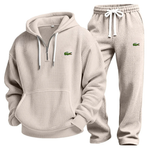Waffle-Knit Performance Hoodie Jogger Set