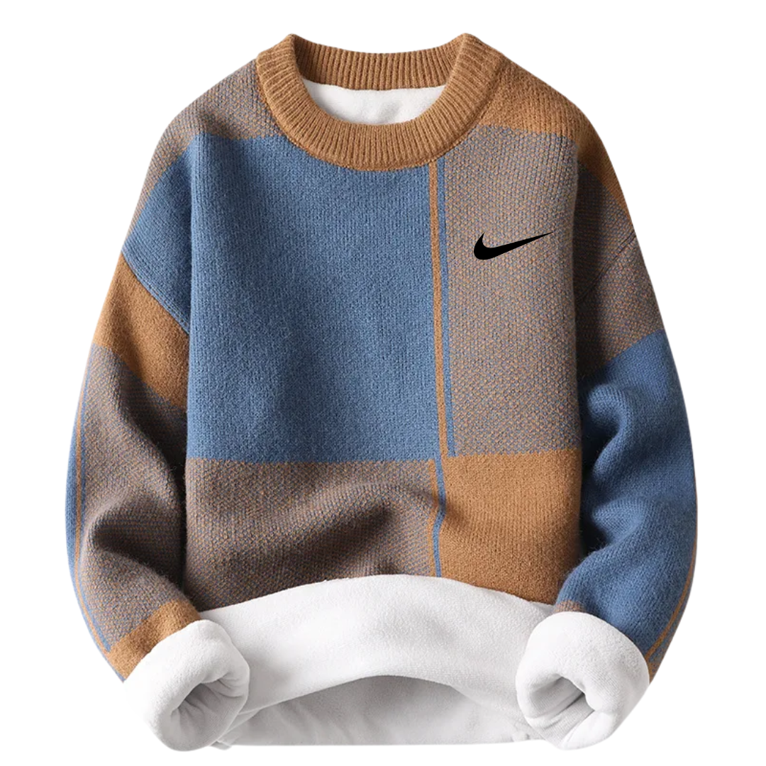 Men’s Modern Color Block Crew Sweater