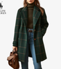 Timeless Checkered Wool Coat || Clearance Sale