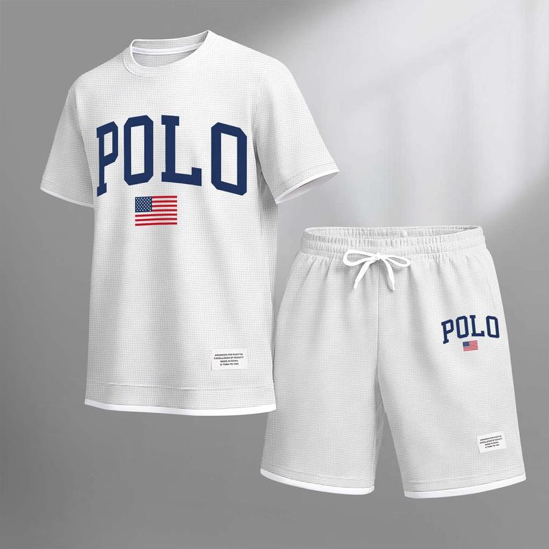 Polo Graphic Tee & Shorts Set — Clearance Sale