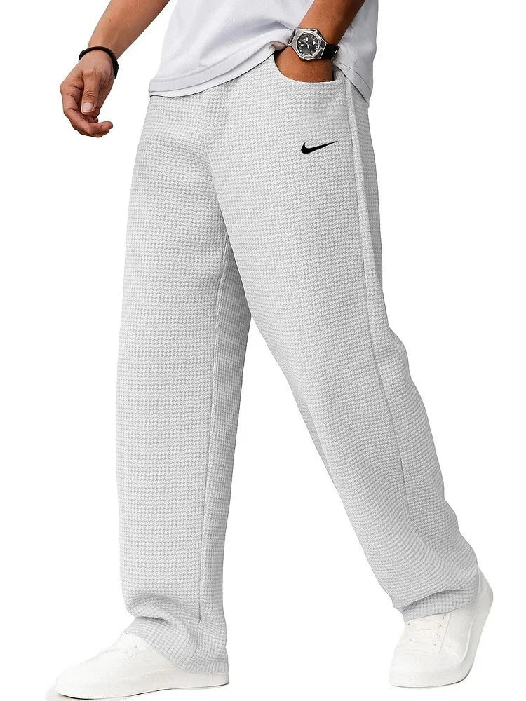 NK - Men's Stylish Casual Waffle Sports Trousers