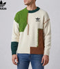 Retro Geometric Color Block Sweater