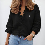 Elegant blouse with ruffles - CLEARANCE SALE