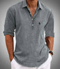 Linen Popover Henley Shirt — Clearance Sale