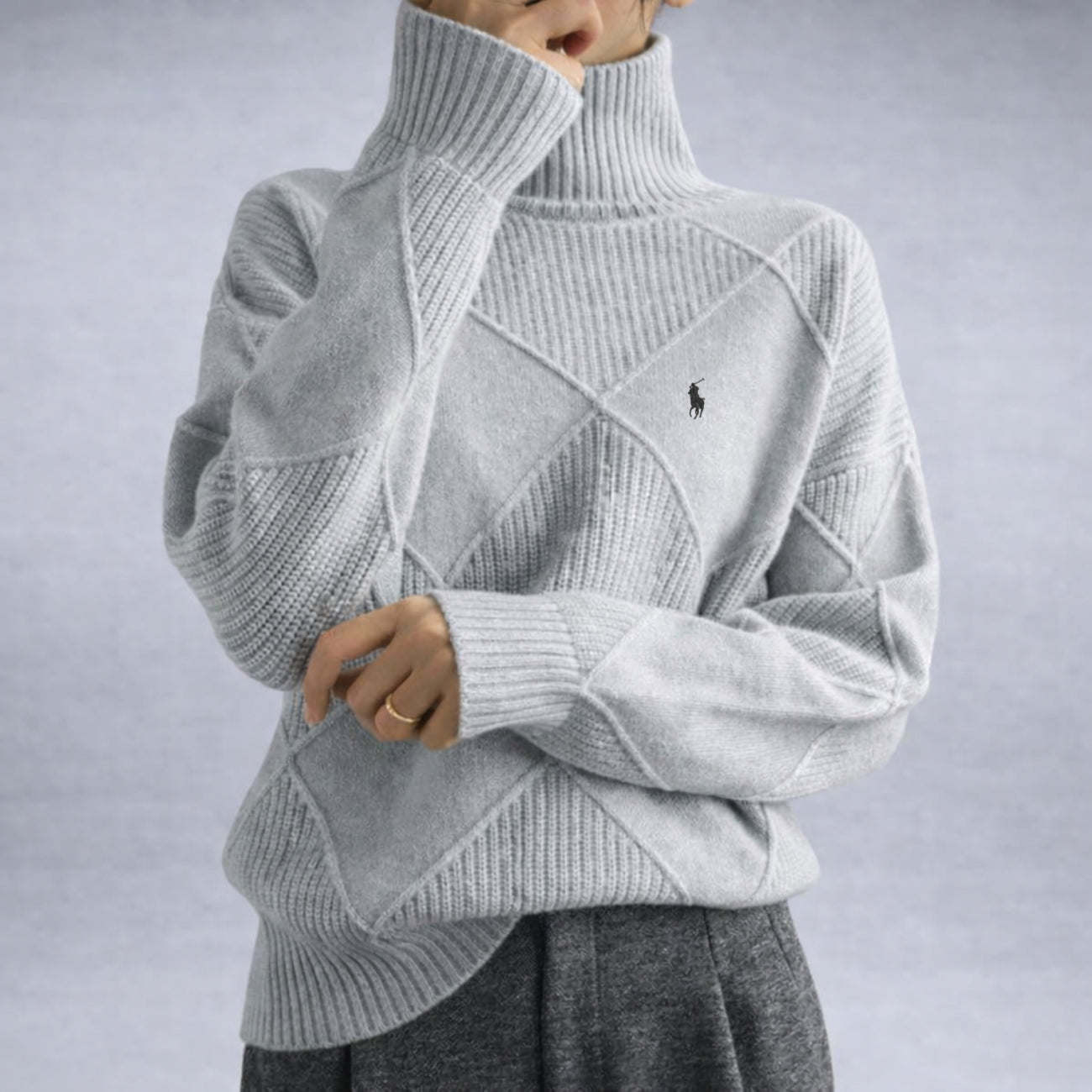 Premium Ribbed Turtleneck - End-of-Line Sale