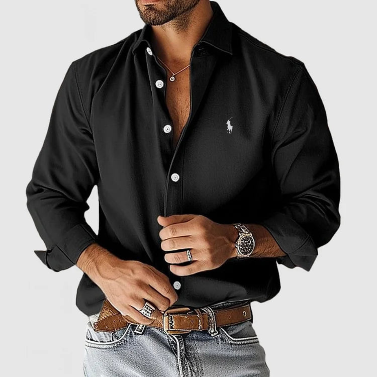 2026 Modern Slim-Fit Button-Up Shirt - CLEARANCE SALE