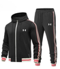Striped Hooded Tracksuit Set