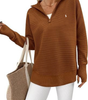 Textured Quarter-Zip Sweater