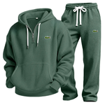 Waffle-Knit Performance Hoodie Jogger Set