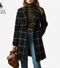 Timeless Checkered Wool Coat || Clearance Sale