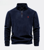 Men’s Classic Quarter-Zip Stand Collar Pullover