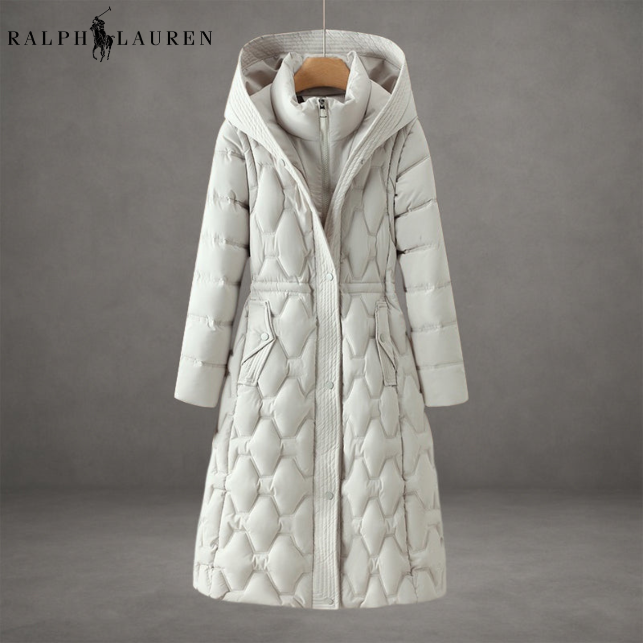 Long Quilted Hooded Winter Coat || Clearance Sale