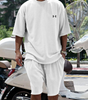 Oversized Tee & Shorts Lounge Set — Clearance Sale