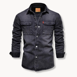 2026 Modern Long-Sleeve Denim Shirt - CLEARANCE SALE
