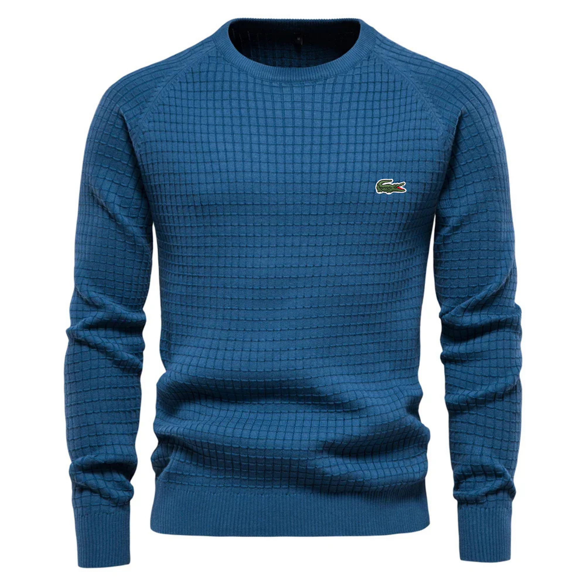 LACOSTE -MEN'S GRID PATTERN SWEATER