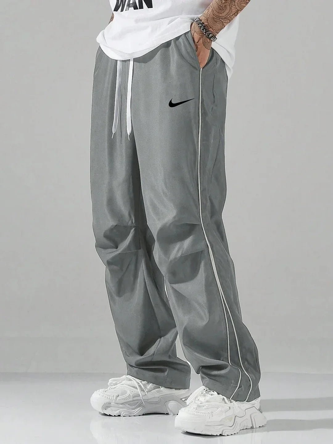 Men's 2025 New Striped Quick-Drying Workwear Sports Trousers