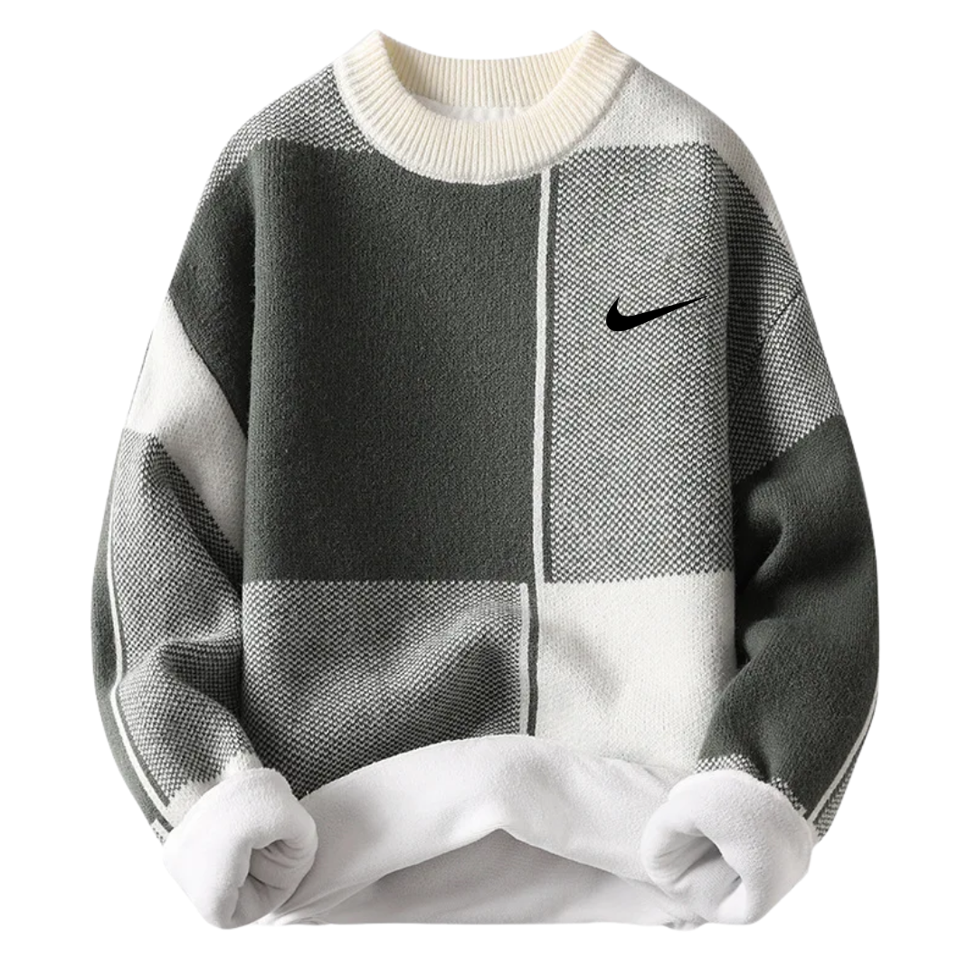 Men’s Modern Color Block Crew Sweater