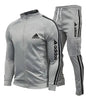 Striped Zip-Up Cargo Tracksuit Set