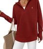 Textured Quarter-Zip Sweater